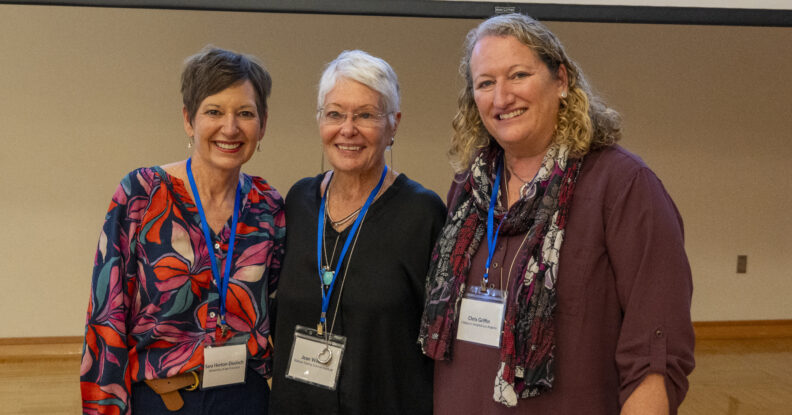 Dr. Sara Horton-Deutsch, Dr. Jean Watson, and Dr. Chris Griffin.
