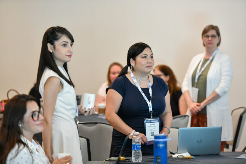 Dr. Connie Nguyen-Truong at the Sigma Congress where she presented a case study titled "Community-Based Smart Health Monitoring System for Older Adults Experiencing Poverty."