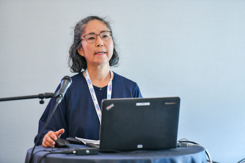 Dr. Natsuko Wood presenting "Maternal Employment, Breastfeeding Relationships, and Exclusive Breastfeeding during the COVID-19 Pandemic: A Prospective Mixed Methods Study" at the 2025 SIGMA Congress.