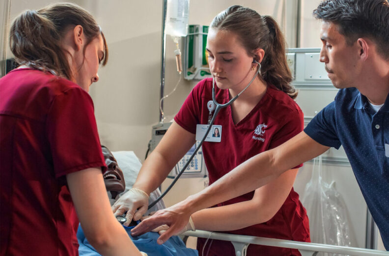 WSU’s undergraduate nursing program has climbed into a top 50 ranking nationwide for the first time, tying at No. 40 in the U.S. News & World Report’s newly released Best Colleges 2026 edition (photo courtesy of WSU).