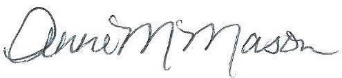 Anne Mason's Signature