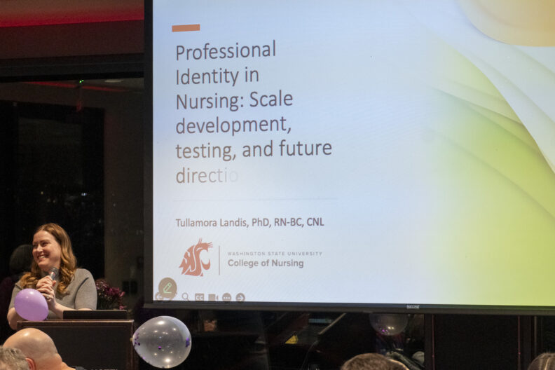 Dr. Tullamora Landis Giardino presenting her research