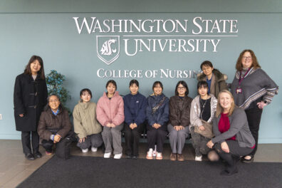 Nursing students from Iwate Prefecture visiting the WSU College of Nursing.