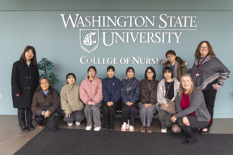 Nursing students from Iwate Prefecture visiting the WSU College of Nursing.