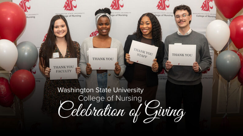 Students, donors, faculty, staff, alumni, and friends gathered on April 3 at WSU Spokane for the 2026 Celebration of Giving. The event highlighted how philanthropy directly supports nursing students and extends into patient care across communities.