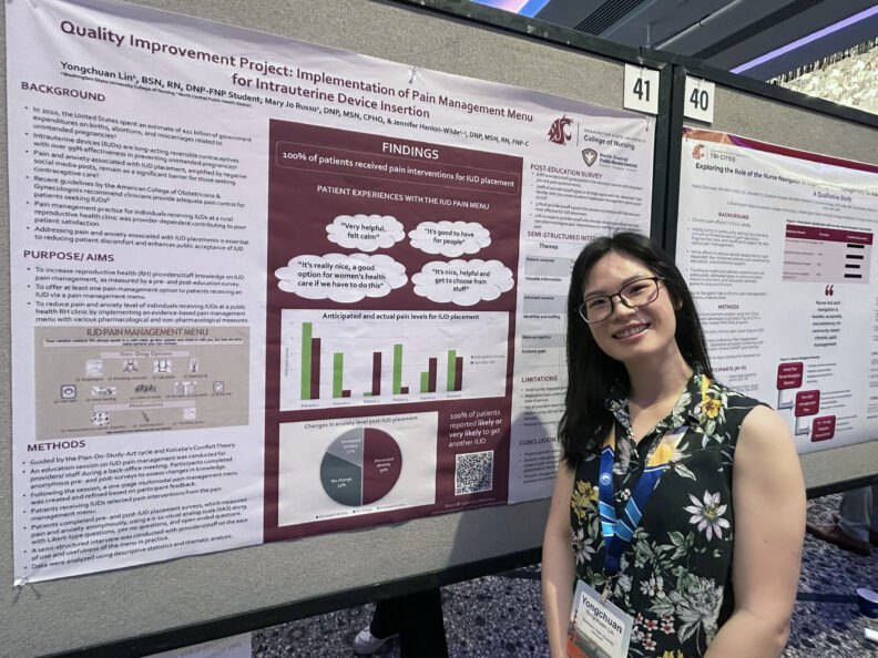 DNP student Yongchuan Lin at WIN 2026.