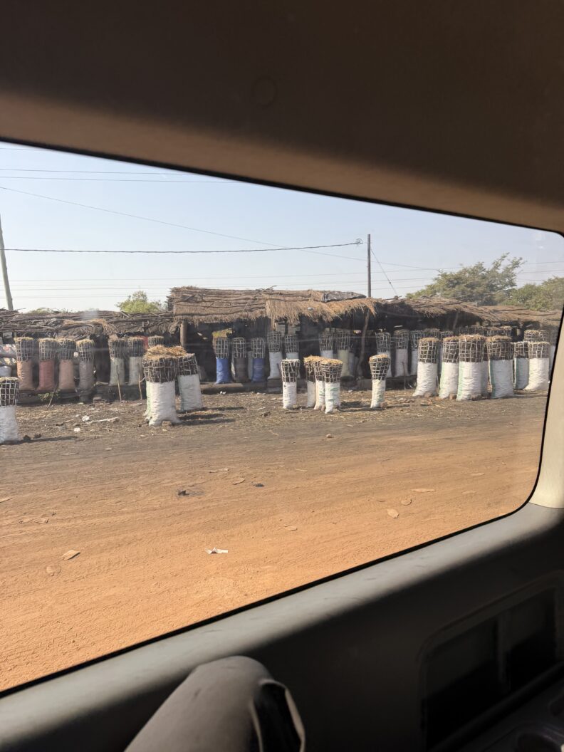 This is a picture of the charcoal the Zambians use for cooking. Photo: Greer Bainbridge.