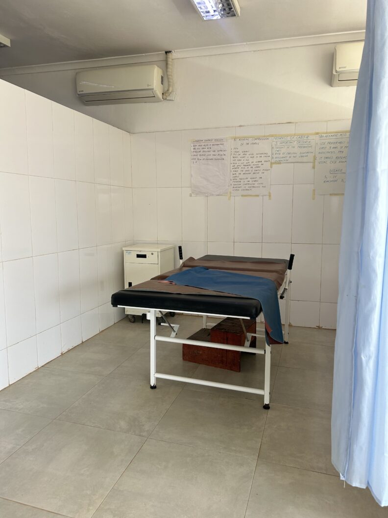 This picture is the delivery table where mothers come to deliver their babies. Photo: Gracie Garrison.