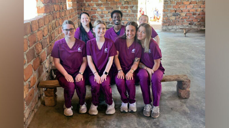 Nursing students visited a small village in Zambia called Kanyenda to help run a pop-up clinic.