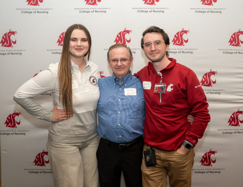 Veranica Alexeyenko, Robert 'Bob' Jackson, and Joshua Alexeyenko at the Spring 2025 Celebration of Giving. Photo: Cori Kogan.