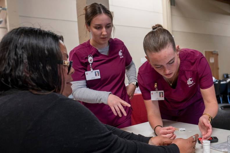 Nursing Students at the 2026 Healthy People + Healthy Pets Community Event.