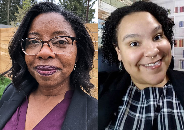 Elisha Hardekopf and Sheila Gray, speakers at TEACHxWSU 2024.