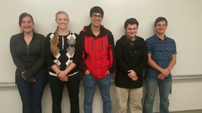 James Whitbread, center, founded the NAMI Group on Campus at WSU earlier this year. The group is working to raise awareness of mental health issues, remove the stigma around mental illness and prevent suicide and self-harm.