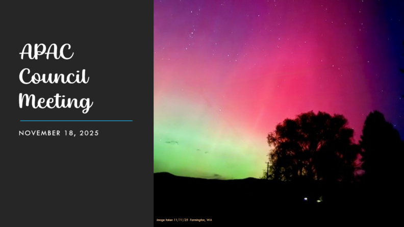 Link to APAC November meeting recording