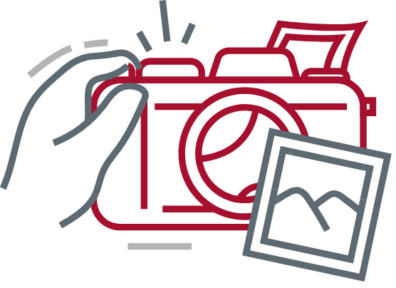 image of hand taking a photo