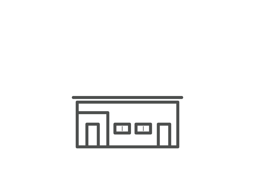 Simple drawing of North Campus housing.