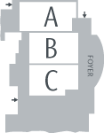 Diagram of meeting space layout.