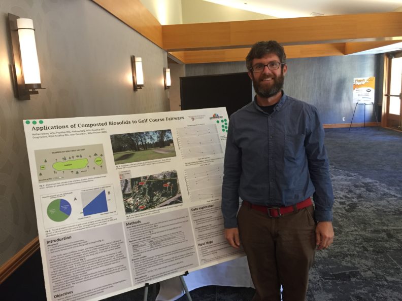 Nathan Stacey is pursuing his Ph.D at the WSU Puyallup Research and Extension Center 