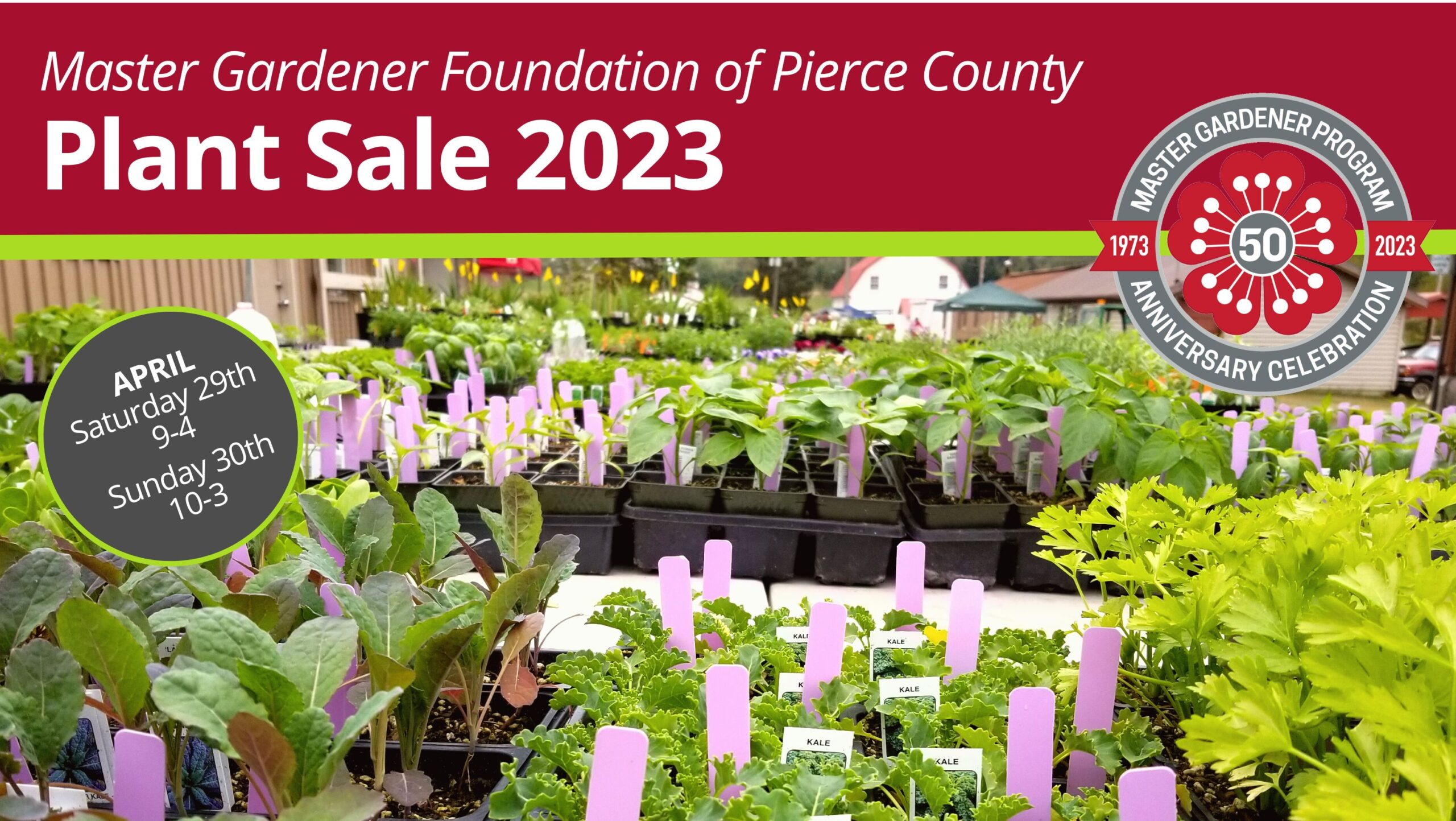 Master Gardener Foundation of Pierce County Plant Sale 2023