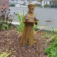 St. Francis in the garden.