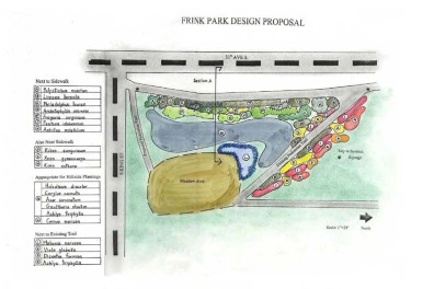 The design proposal for the site.