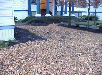 The freshly mulched and completed site.