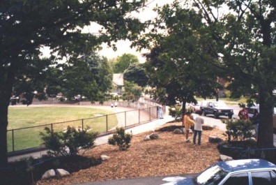 The finished triangle: aerial view (May 1999)