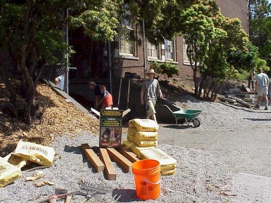 Construction materials ready to be used.