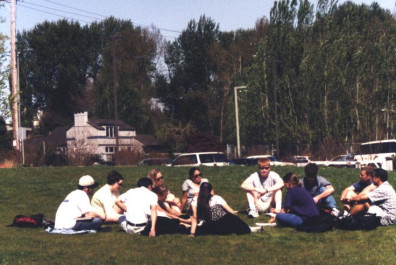 Design brainstorming at the Center for Urban Horticulture (April 29, 1999).