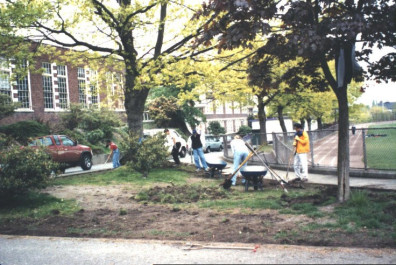 Site clearing (May 6, 1999).