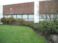 The planting beds one year after installation and cleanup.