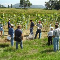 The group gets to sample groundwater.