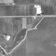 Aerial view of site.