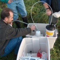 Groundwater sampling.