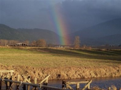 Rainbow over Nookachamps.