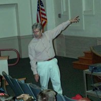 Dr. Dobrowolski making a point.