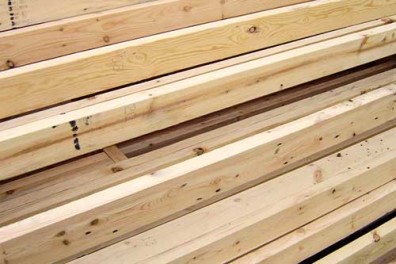 A stack of dimensional lumber