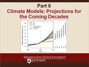 Climate Change Science Slideshow Part 6 - Climate Models: Projections for the Coming Decades.