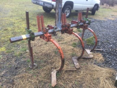 Photo of Undercutter that skims just under the surface to cut weed roots while minimally disturbing the soil.