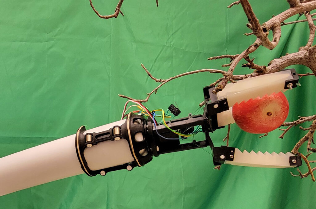 Robotic gripper for automated apple picking developed | Office of ...