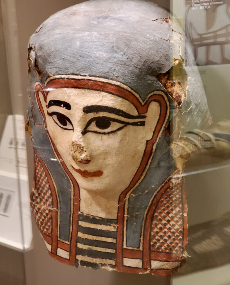 A third example of Egyptian blue pigment used on ancient artifacts