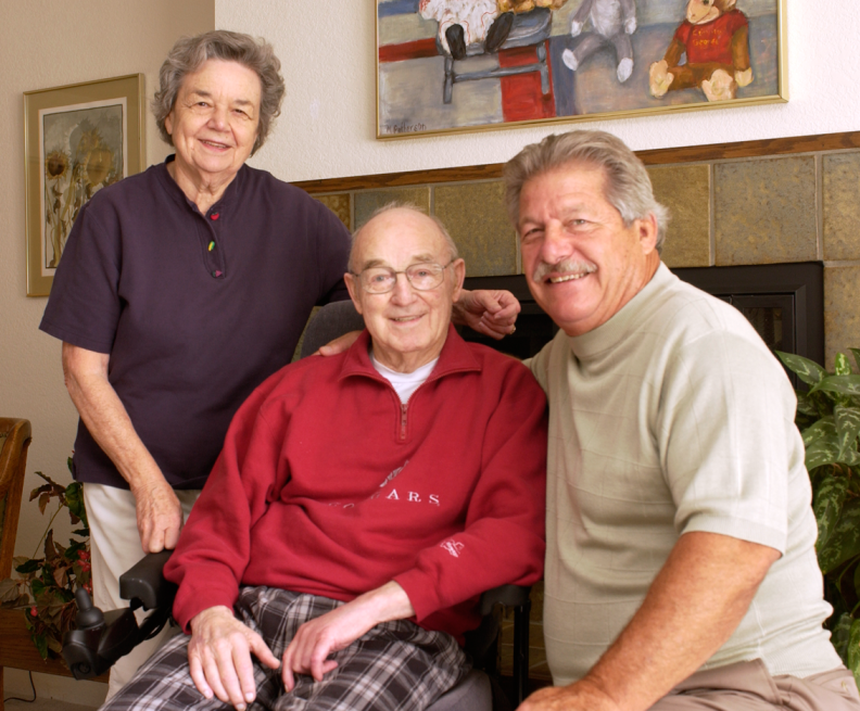 Maxine and Pat Patterson with Keith Lincoln