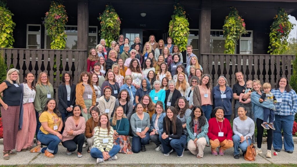 Washington SNAP-Ed staff, photographed in 2025 on the steps of Titlow Lodge in Tacoma, WA.