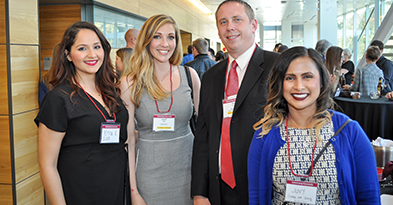Nick Bruck with student pharmacists