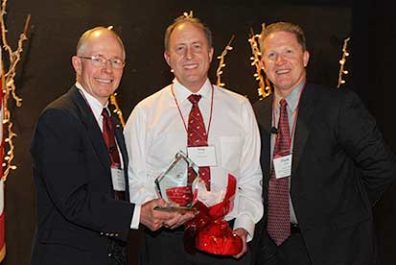 Greg Gibbons winning outstanding alumnus of the year