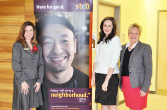 lisa garza and two colleagues