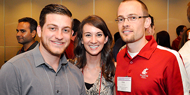 Nelson with two colleagues