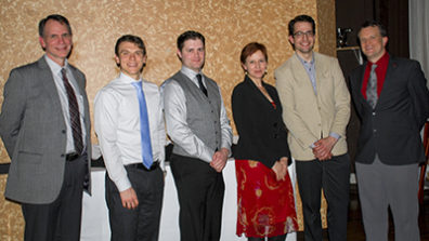 Dean Pollack with students