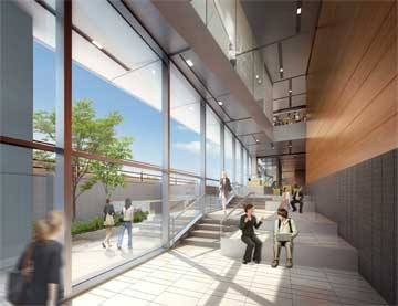 Artistic rendering of Pharmaceutical and Biomedical Sciences building inside