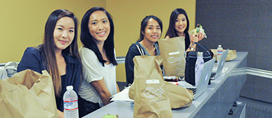 Students at presentation